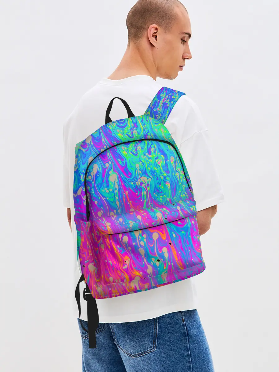 Рюкзак джинсовый / НЕОНОВАЯ ПАЛИТРА