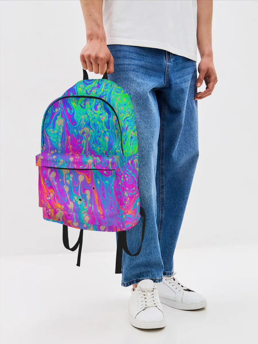 Рюкзак джинсовый / НЕОНОВАЯ ПАЛИТРА