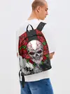 Рюкзак джинсовый / Skull and Roses