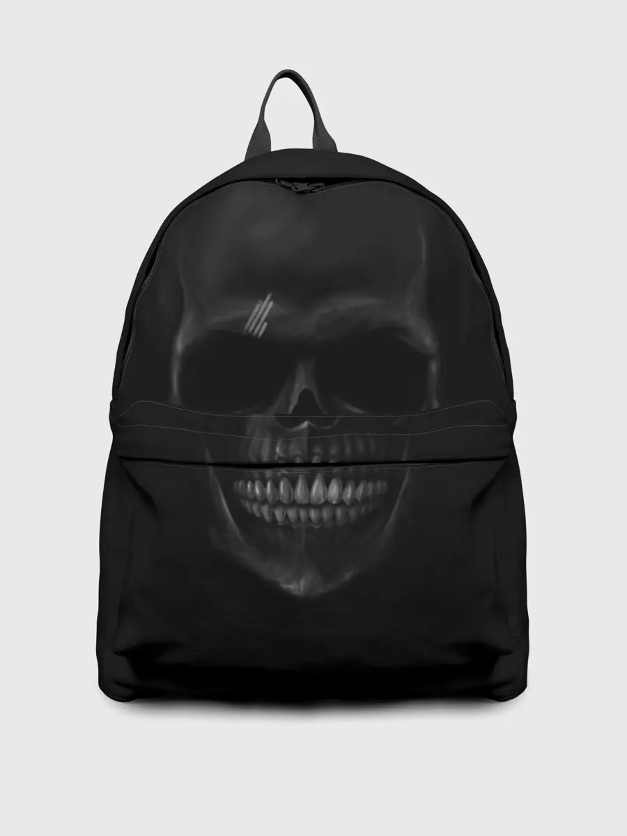 Рюкзак джинсовый / ЧЕРЕП В ТЕМНОТЕ