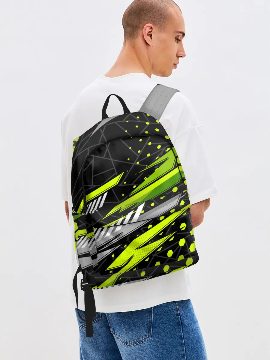 Рюкзак джинсовый / Black and Green