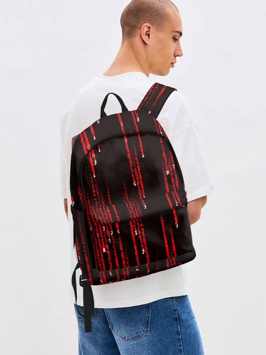 Рюкзак джинсовый / МАТРИЧНЫЙ КОД