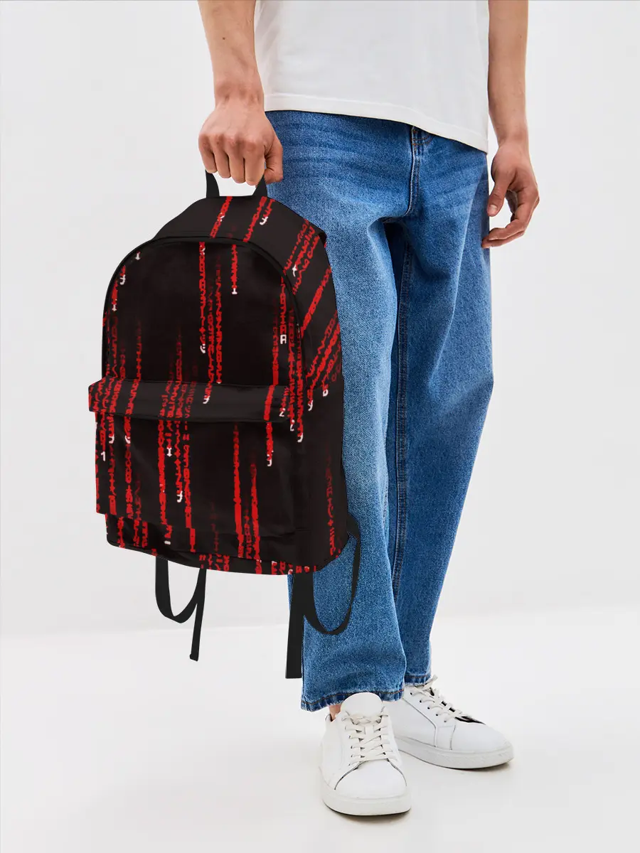 Рюкзак джинсовый / МАТРИЧНЫЙ КОД