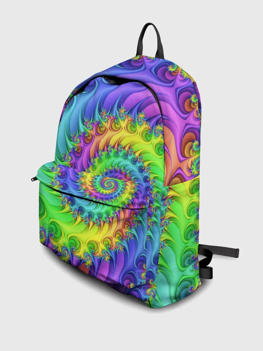 Рюкзак джинсовый / ФРАКТАЛЬНЫЙ АБСТРАКТ