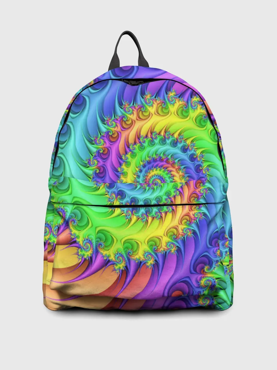 Рюкзак джинсовый / ФРАКТАЛЬНЫЙ АБСТРАКТ