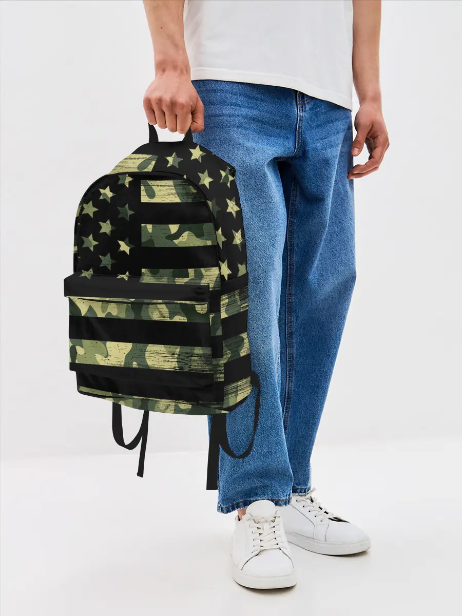 Рюкзак джинсовый / American Flag Camo