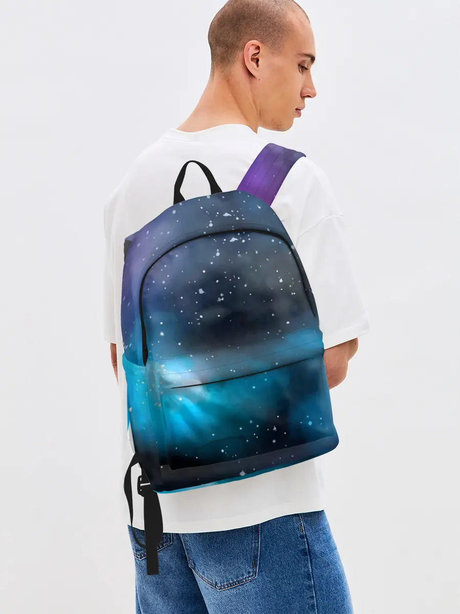 Рюкзак джинсовый / Рисованный Космос