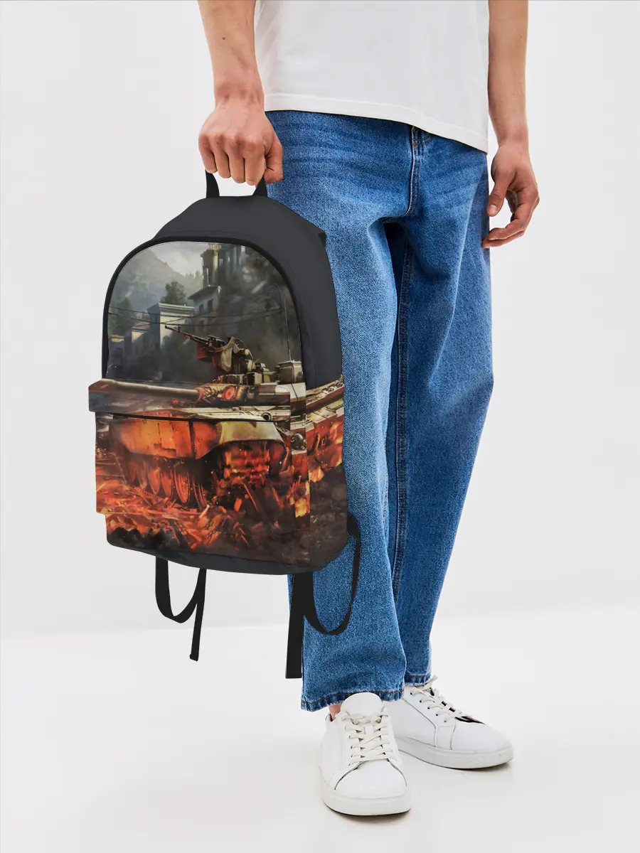 Рюкзак джинсовый / ТАНКИ