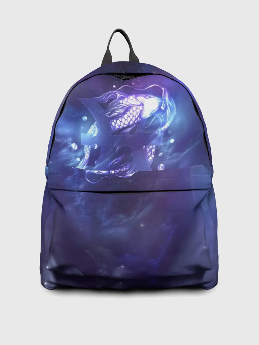 Рюкзак джинсовый / Рыбы