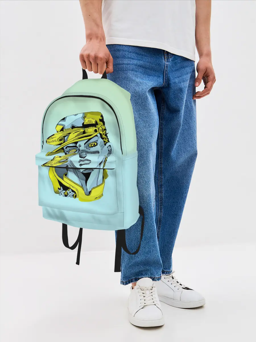 Рюкзак джинсовый / Дзётаро кудзе бирюза