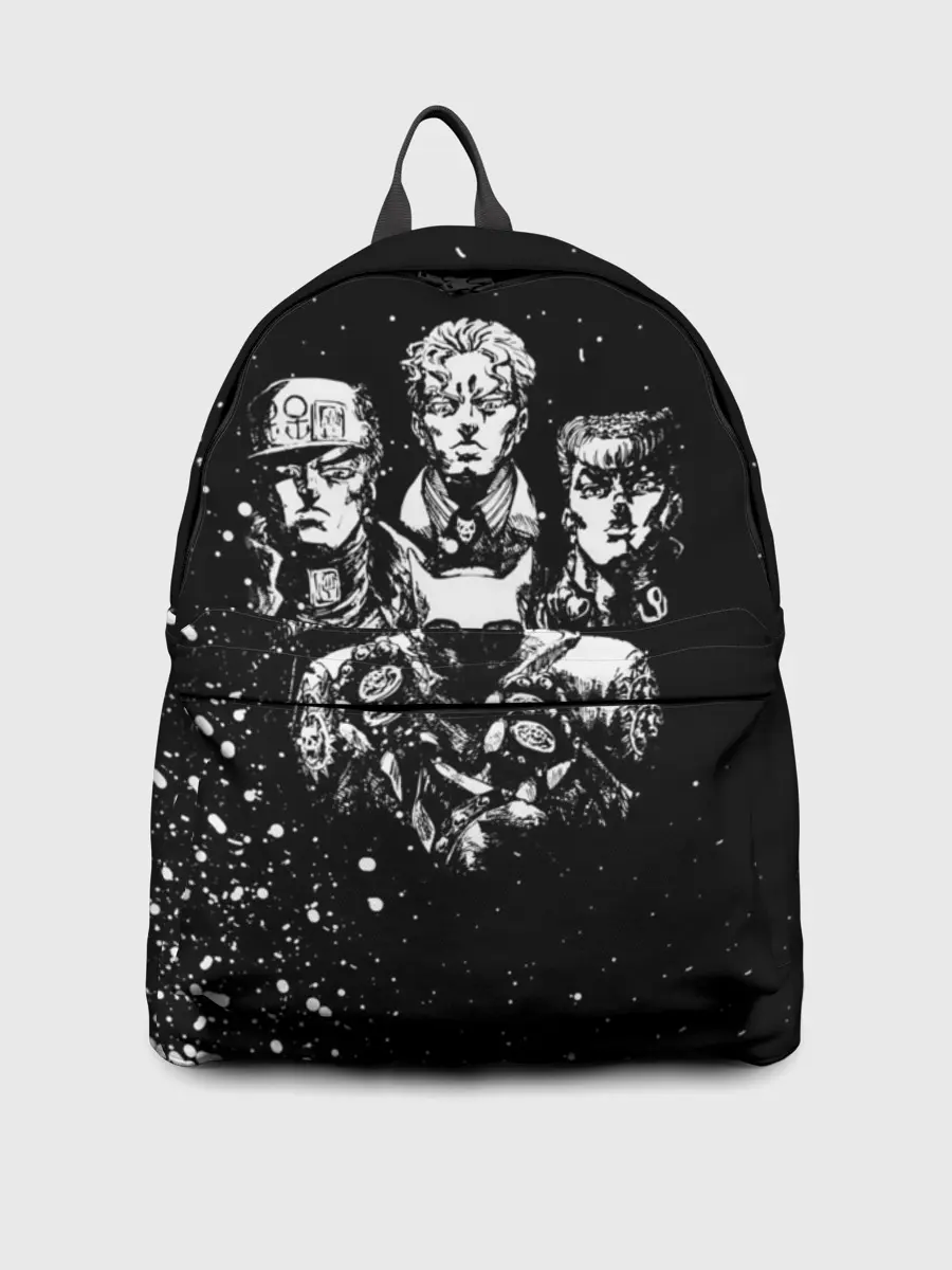 Рюкзак джинсовый / Джоджо чернобелые герои