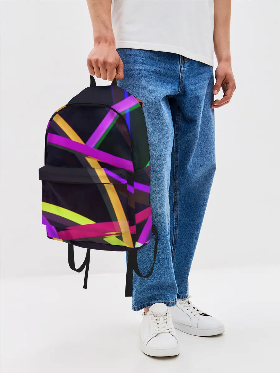 Рюкзак джинсовый / Светящиеся полосы