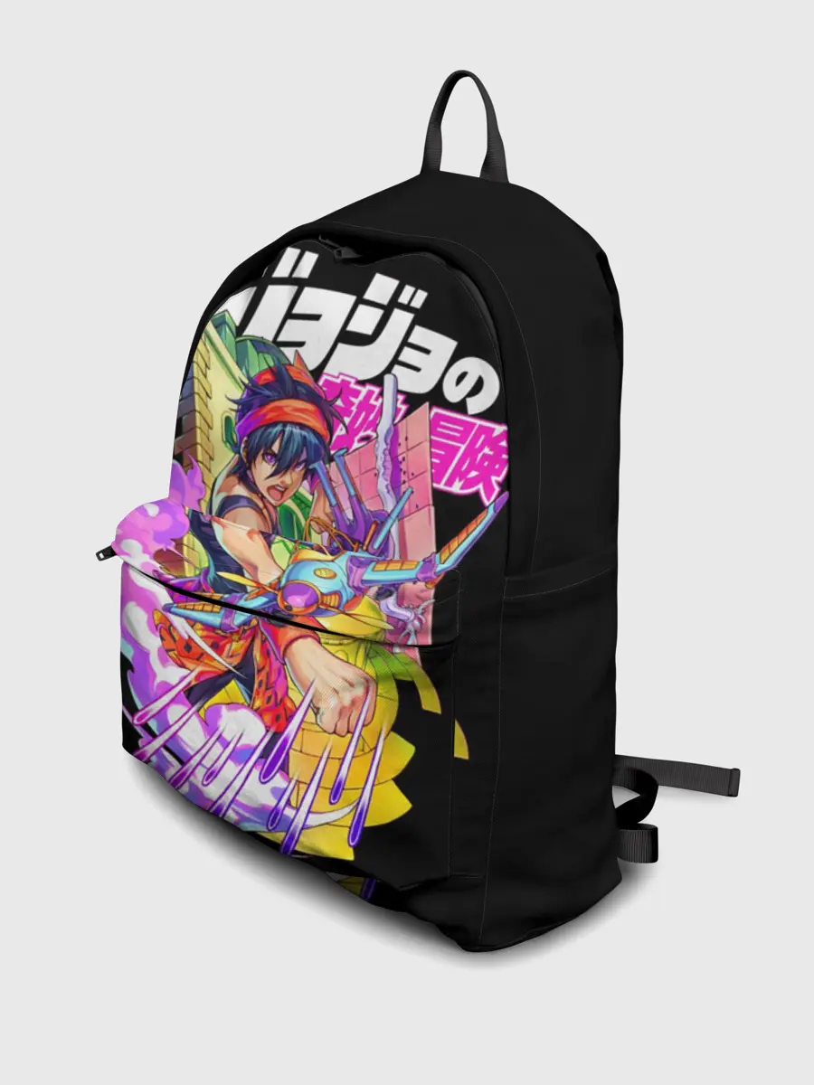 Рюкзак джинсовый / Хамон джоджо на черном