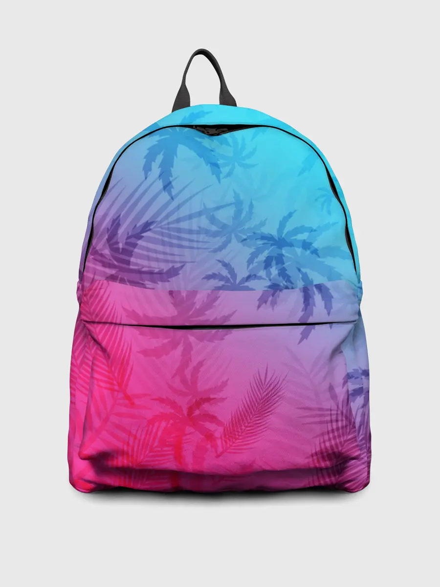 Рюкзак джинсовый / НЕОНОВЫЕ ПАЛЬМЫ / NEON
