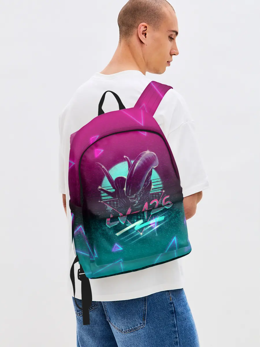 Рюкзак джинсовый / НЕОНОВЫЙ ЧУЖОЙ