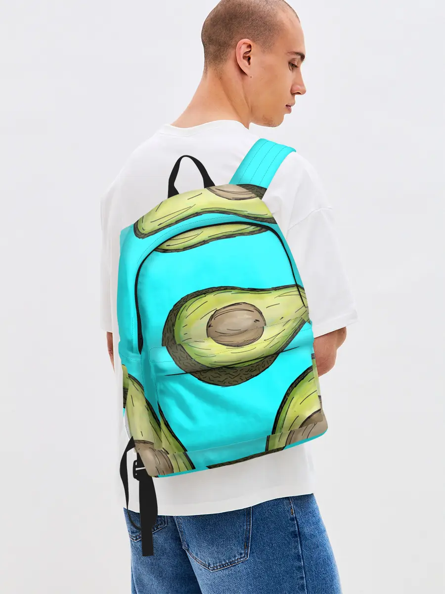 Рюкзак джинсовый / Авокадо