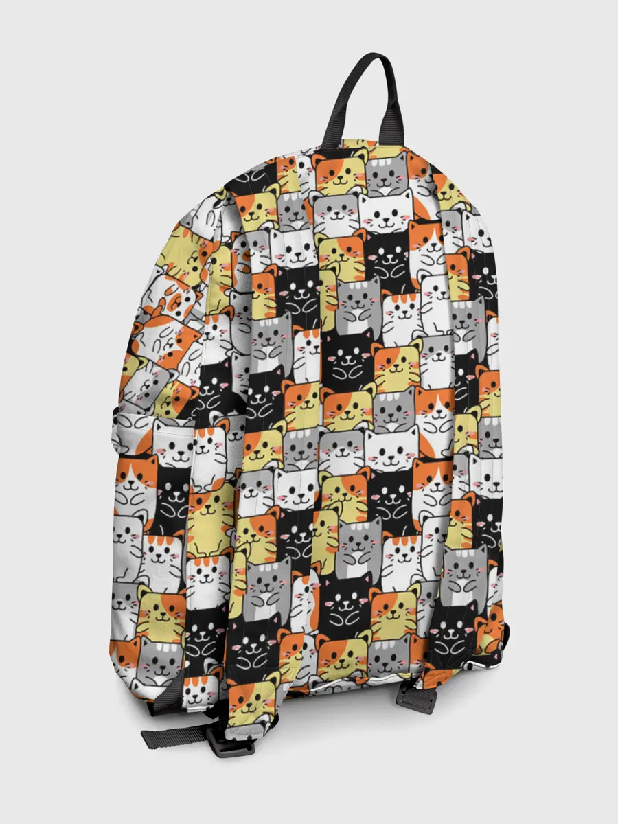 Рюкзак джинсовый / Котики