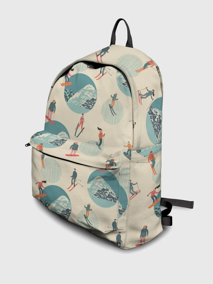 Рюкзак джинсовый / лыжники