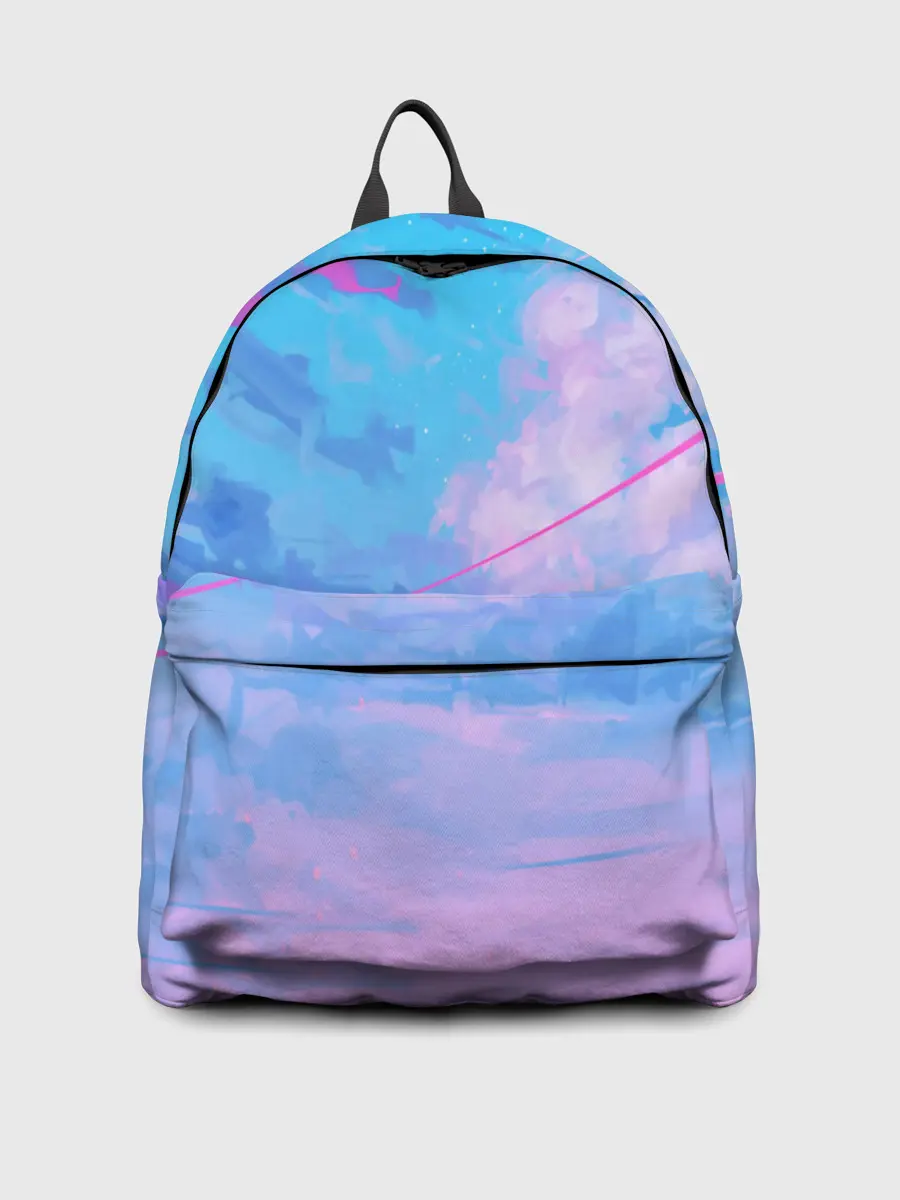 Рюкзак джинсовый / РОЗОВЫЕ ОБЛАКА