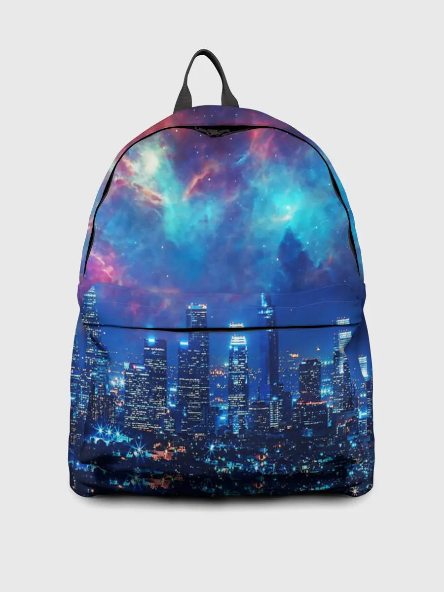 Рюкзак джинсовый / НОЧЬ В ГОРОДЕ