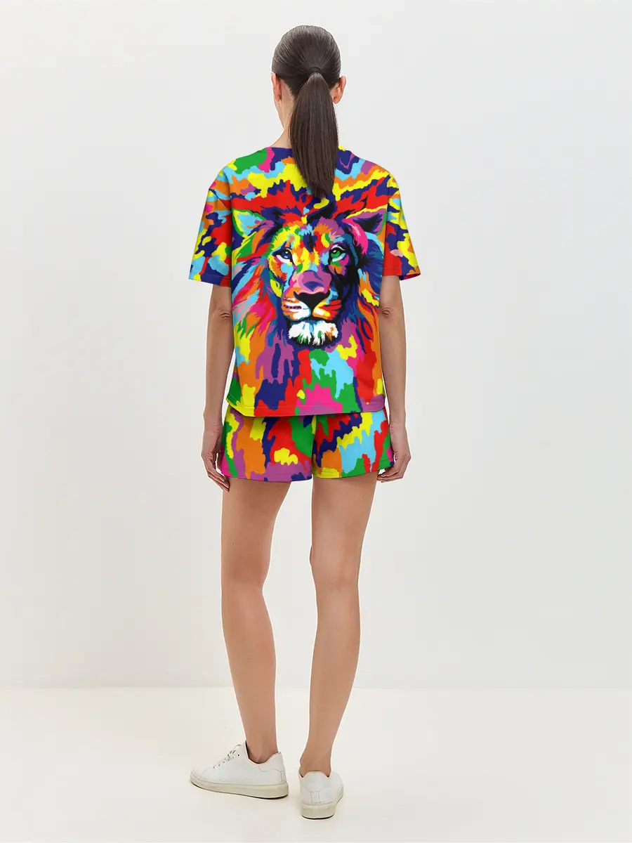 Женская пижама с шортами / Лев Artistic Art
