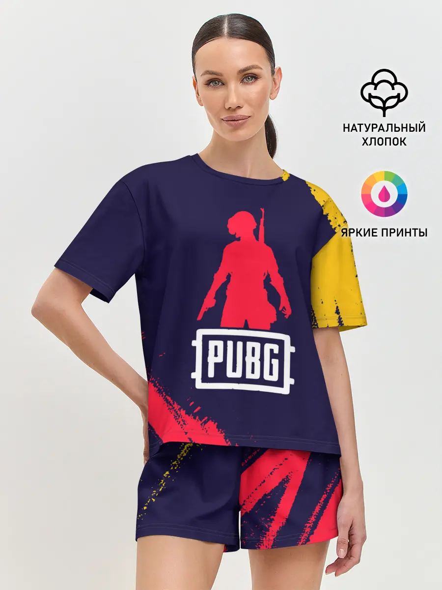 Женская пижама с шортами / PUBG / ПАБГ