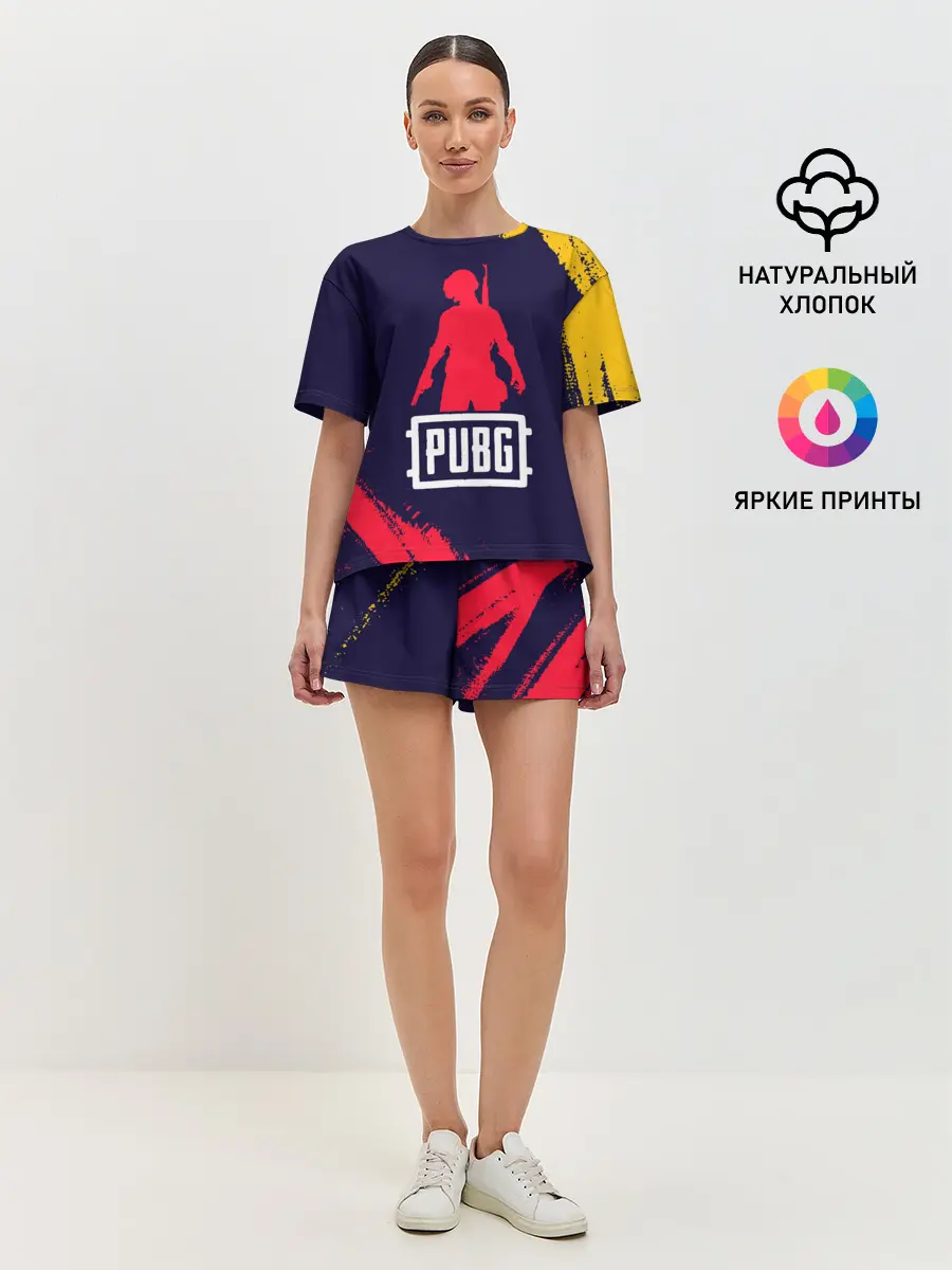 Женская пижама с шортами / PUBG / ПАБГ