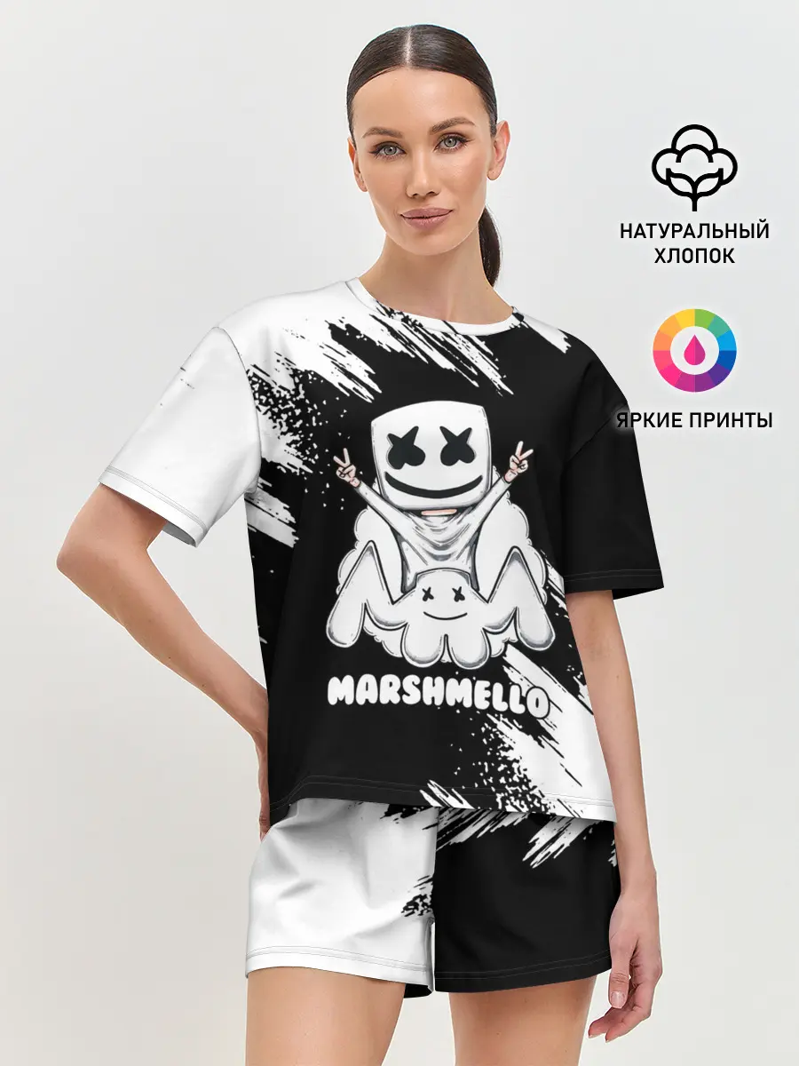 Женская пижама с шортами / MARSHMELLO