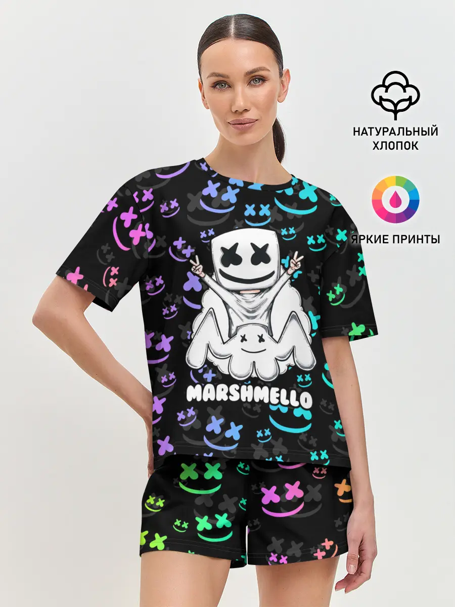 Женская пижама с шортами / MARSHMELLO