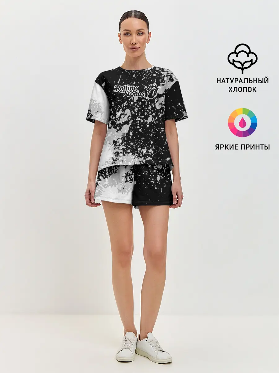 Женская пижама с шортами / Rolling Stones
