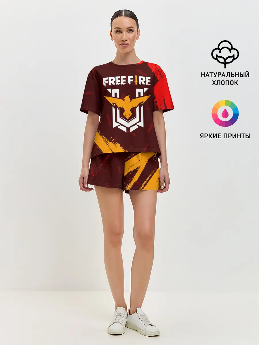 Женская пижама с шортами / FREE FIRE / ФРИ ФАЕР