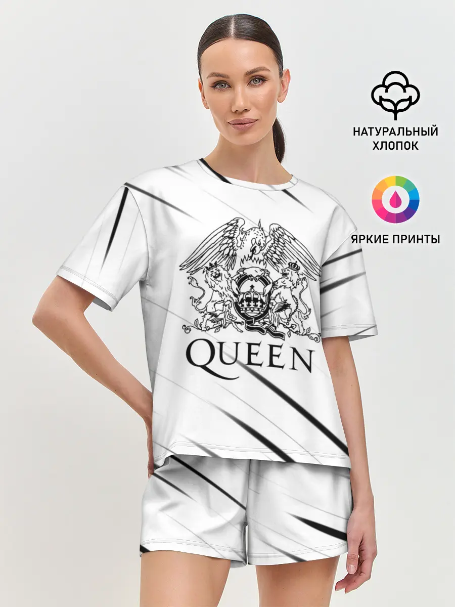 Женская пижама с шортами / QEEN | Куин
