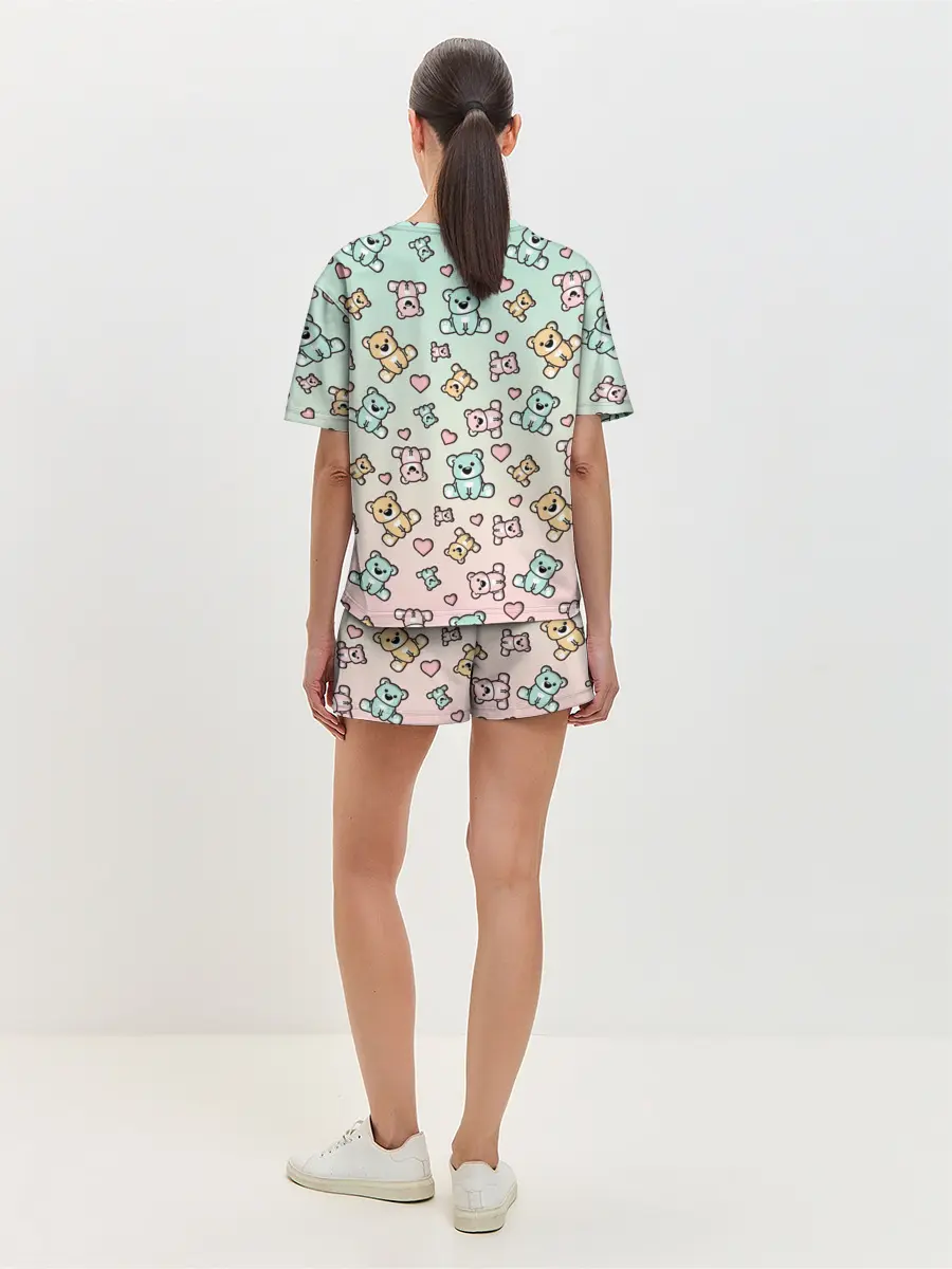 Женская пижама с шортами / МИШКИ