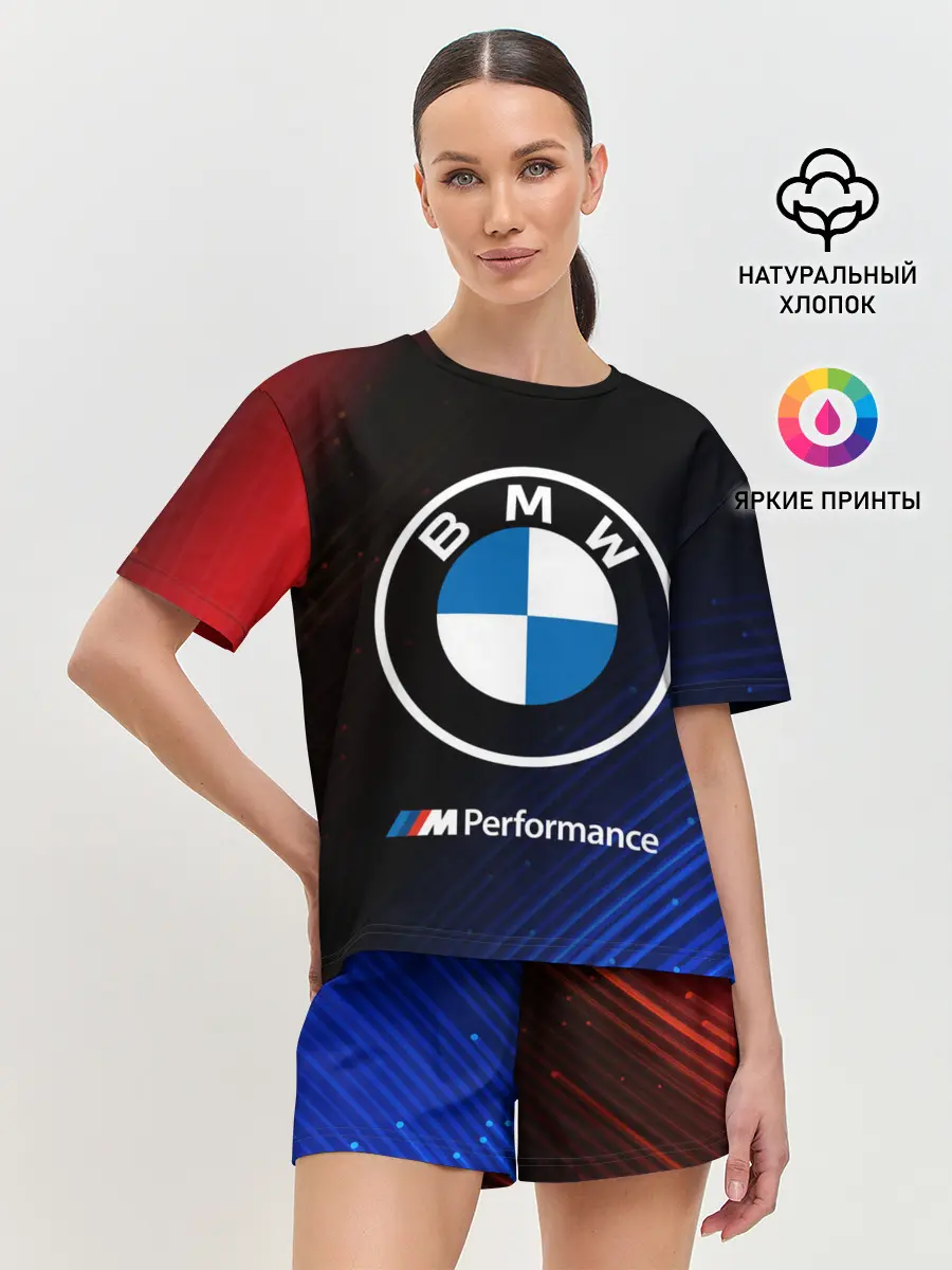 Женская пижама с шортами / BMW / БМВ