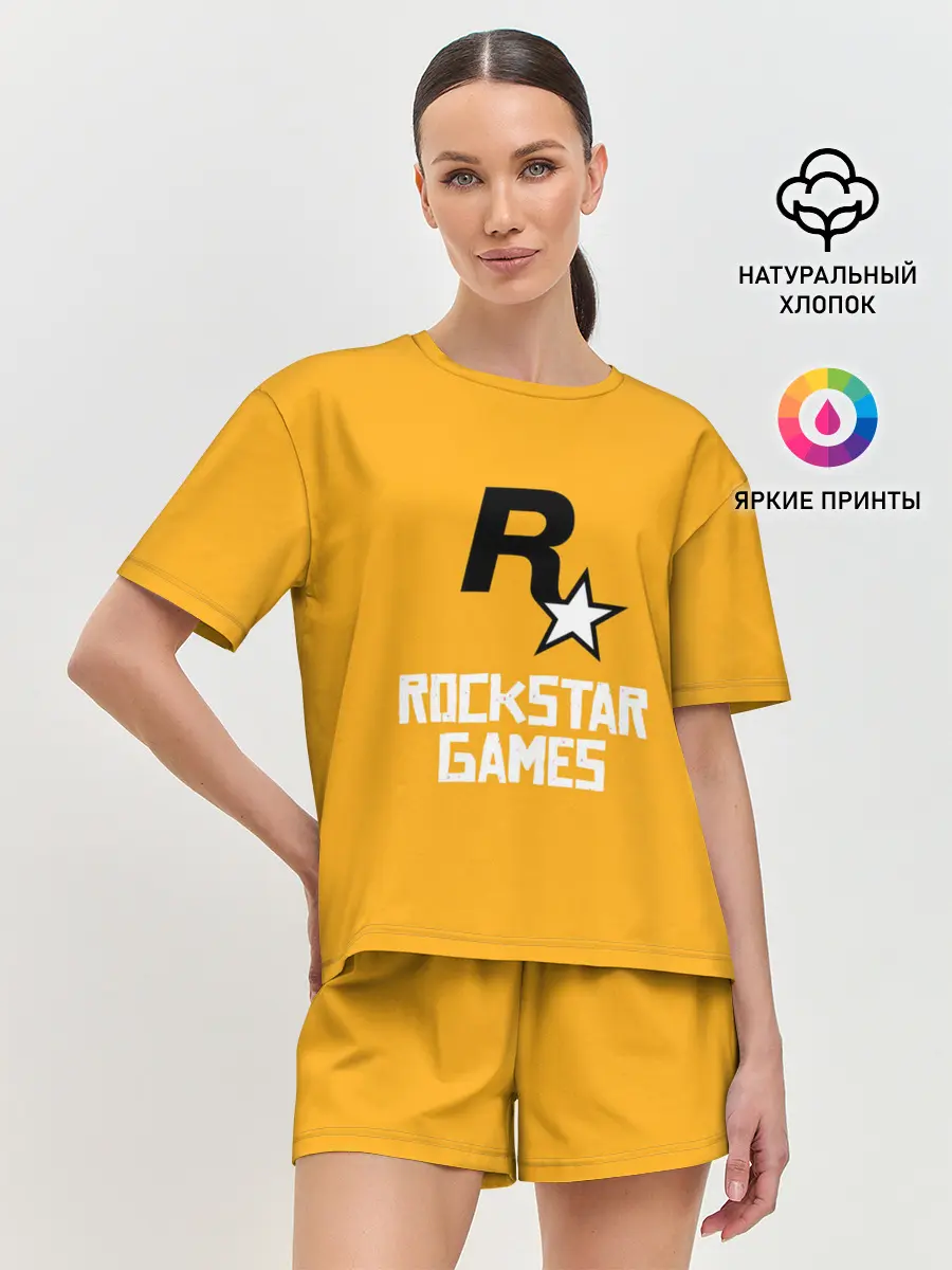 Женская пижама с шортами / Рокстар