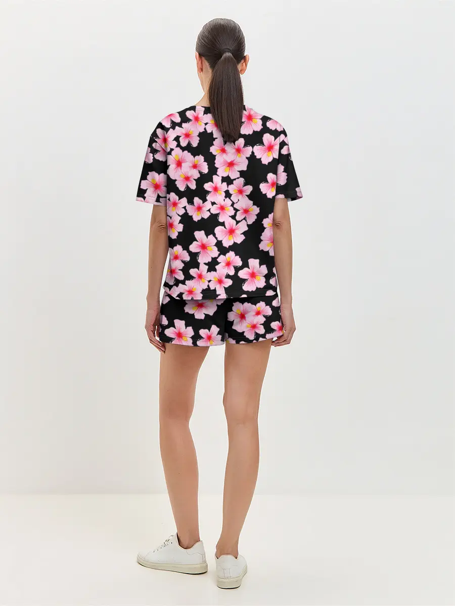 Женская пижама с шортами / Цветы желаний