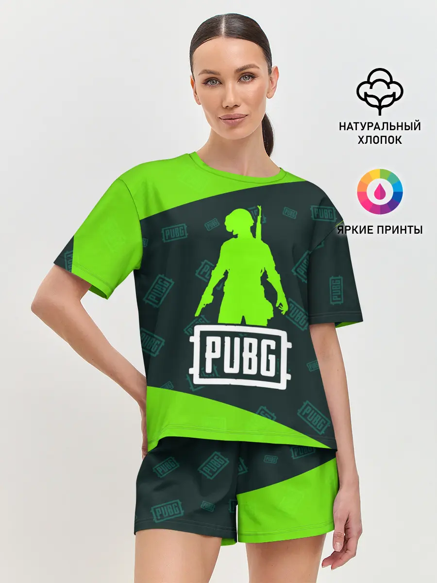 Женская пижама с шортами / PUBG / ПАБГ