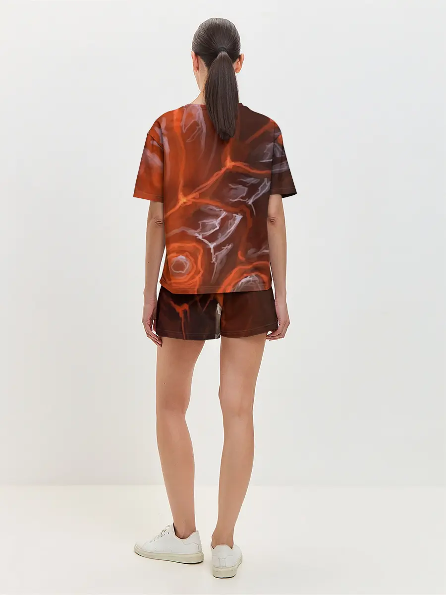 Женская пижама с шортами / Дракон Лавы