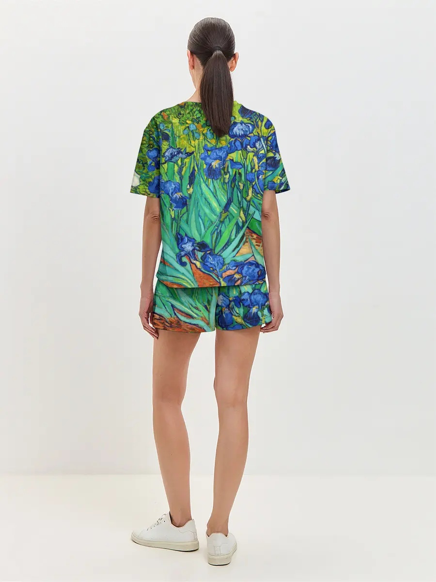 Женская пижама с шортами / Ирисы Ван Гога
