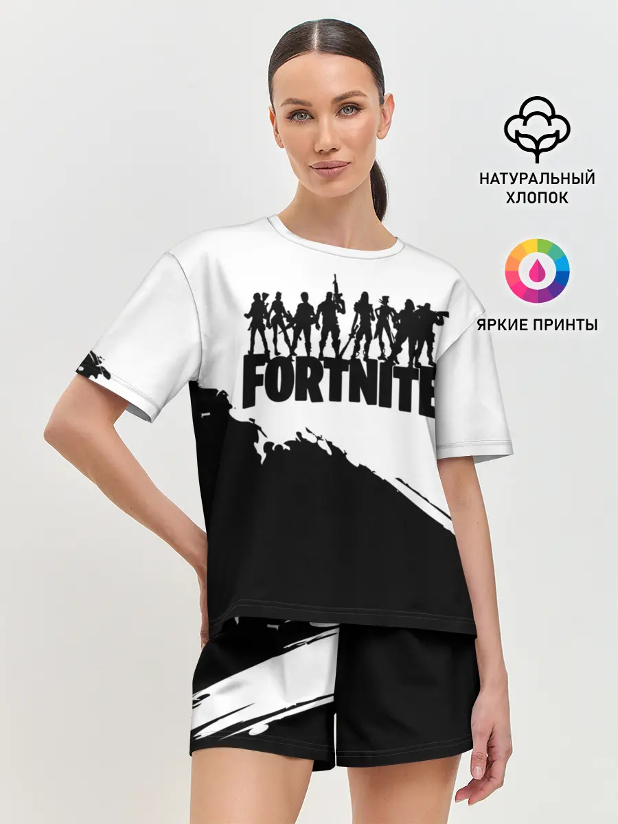 Женская пижама с шортами / Fortnite