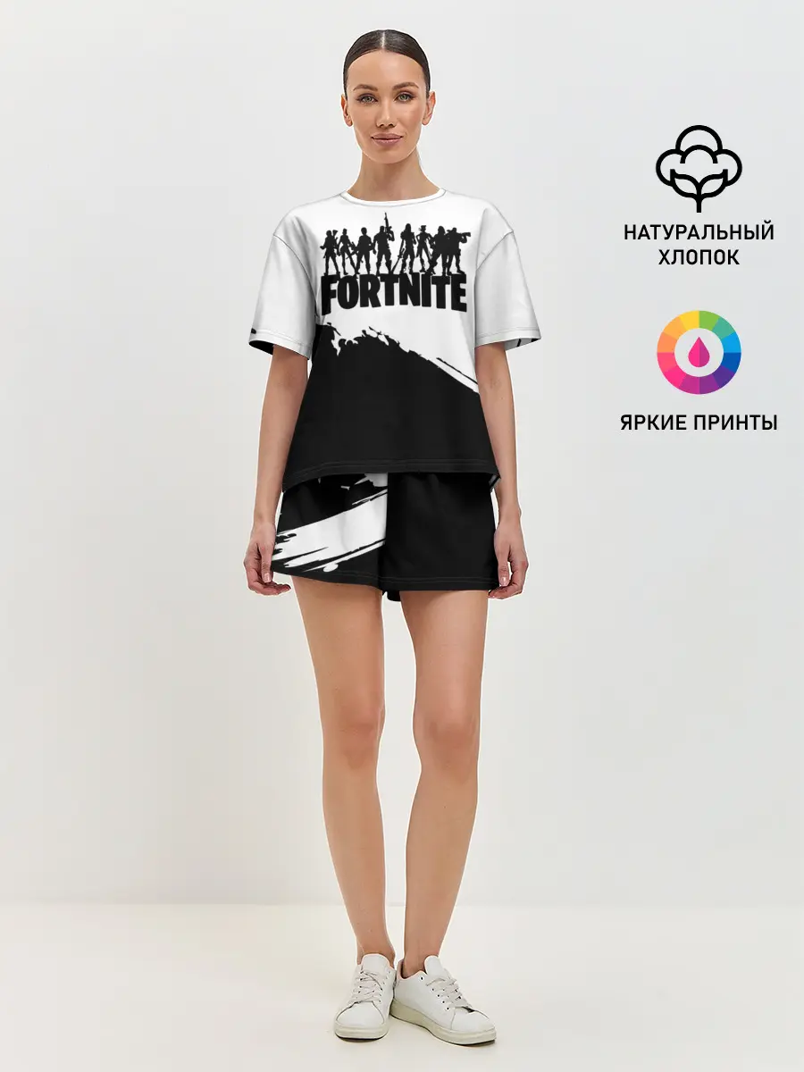 Женская пижама с шортами / Fortnite