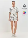 Женская пижама с шортами / Рисунок домашних любимцев