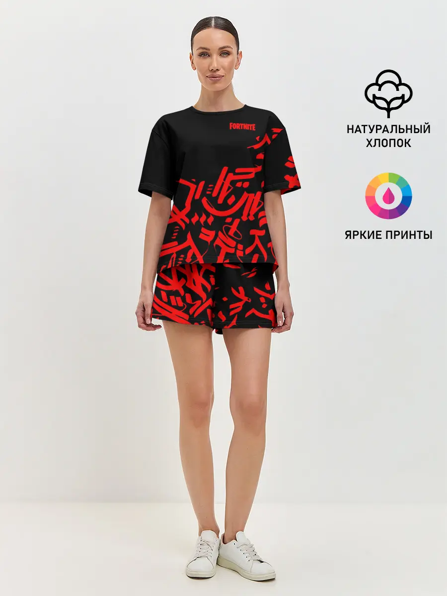 Женская пижама с шортами / Fortnite