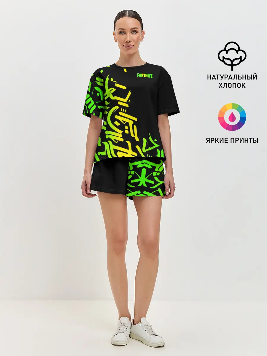 Женская пижама с шортами / Fortnite