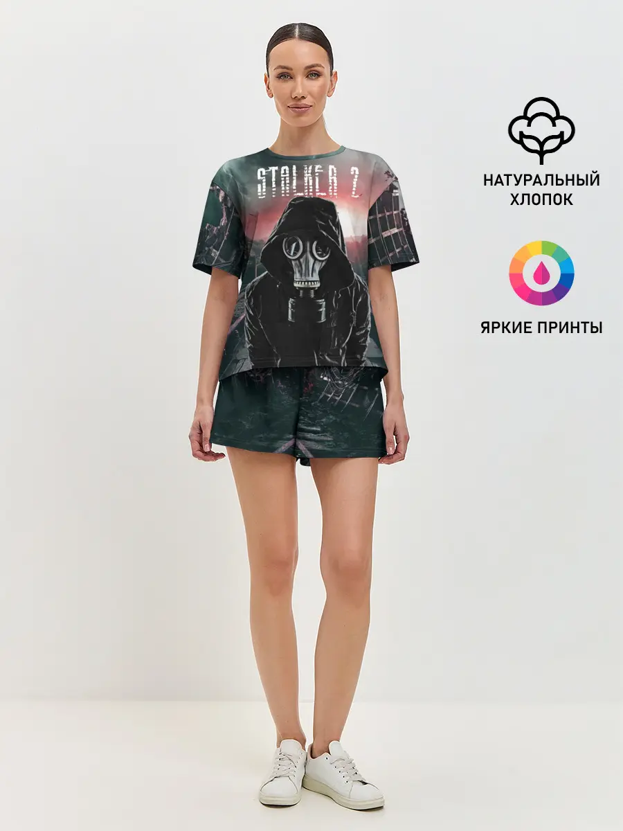 Женская пижама с шортами / Stalker 2 Зона