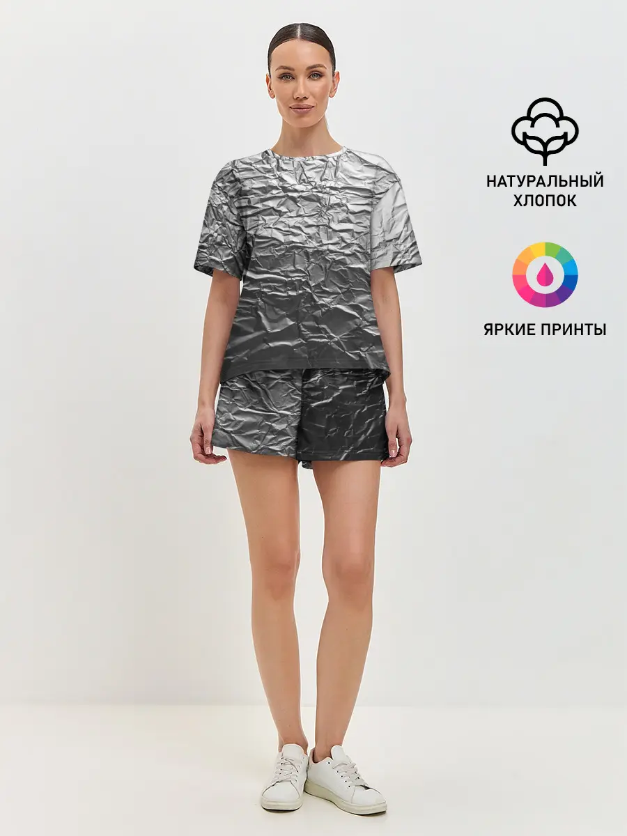 Женская пижама с шортами / Фольга
