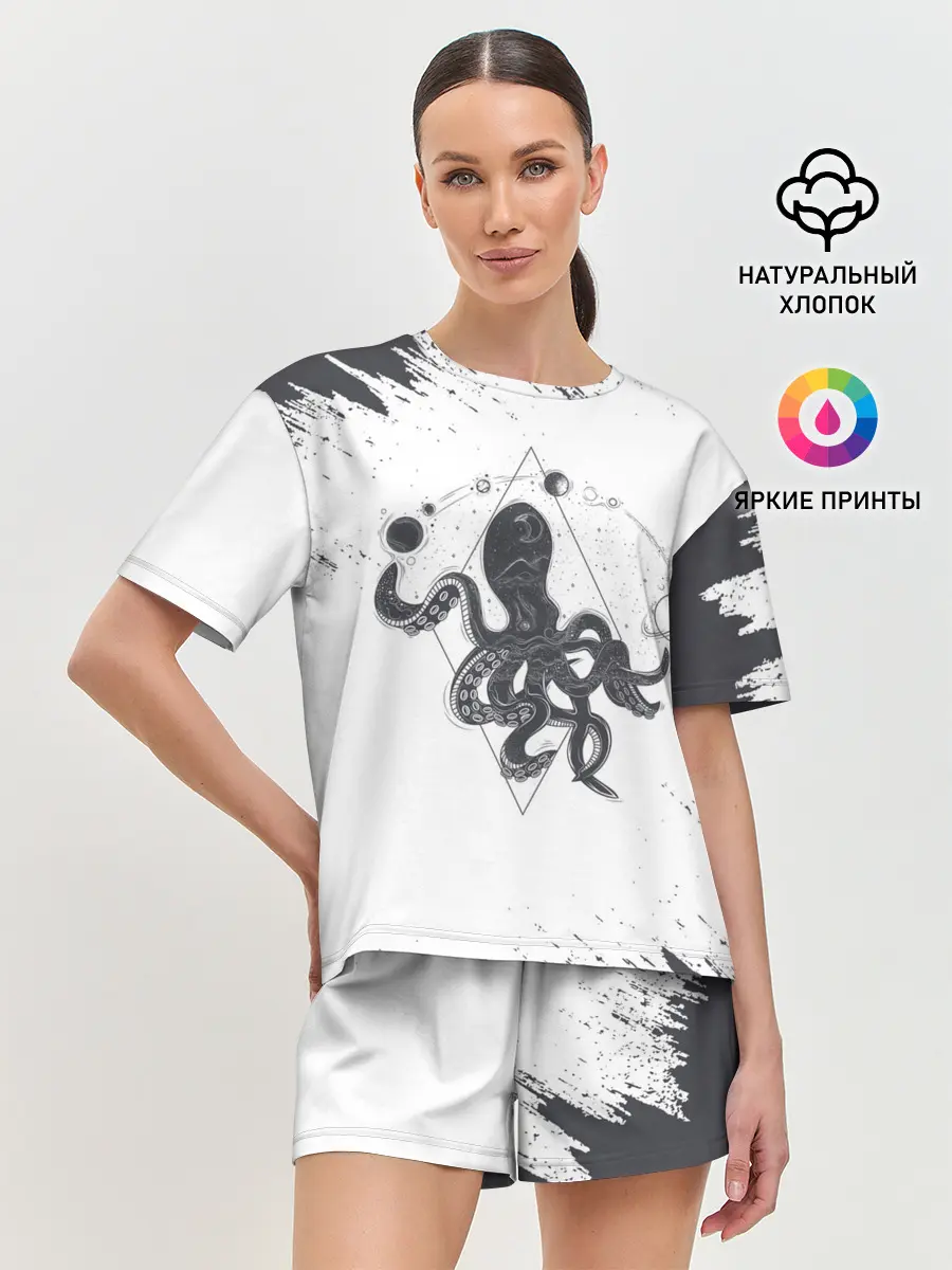 Женская пижама с шортами / Ктулху | Cthulhu