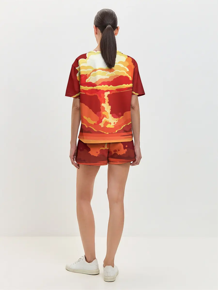 Женская пижама с шортами / PUBG Skull