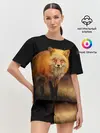 Женская пижама с шортами / Лиса