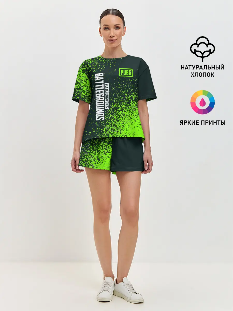 Женская пижама с шортами / PUBG / ПАБГ